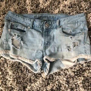 Denim shorts